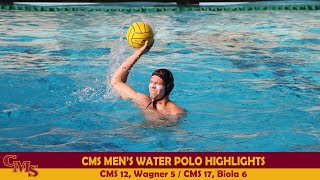 CMS Mens Water Polo Highlights vs WagnerBiola [upl. by Nielsen517]