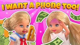 Barbie  I Want a Phone Too  Ep373 [upl. by Linders]