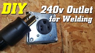 DIY  Wiring a new 240v outlet for welder [upl. by Delia516]