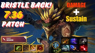 Damage amp Sustain Bristleback offlane Gameplay  Dota 2 736 Update  Bolen Gplays [upl. by Dolloff155]