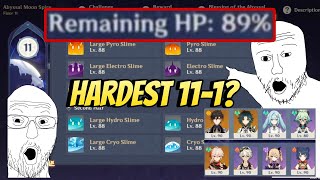 Is this the hardest abyss 111  47 Spiral Abyss Floor 11 Genshin Impact [upl. by Anil836]