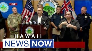 Governor holds news conference to discuss latest on Maui wildfire response efforts [upl. by Alberto]