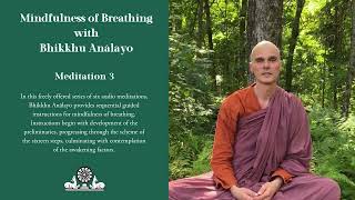 Mindfulness of Breathing  Meditation 3 [upl. by Ylaek316]