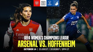 Arsenal vs Hoffenheim  UEFA Women’s Champions League Matchday 2 Full Match [upl. by Stuckey]