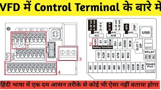 VFD में Control Terminal ACM DCM DFM ये क्या होता है और कैसे काम करता है आज समझेंगे डिटेल मेंvfd [upl. by Ahsiad]