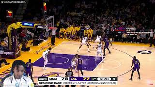 FlightReacts To GRIZZLIES at LAKERS  FULL GAME HIGHLIGHTS  January 5 2024 [upl. by Nnyl557]