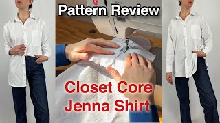 Pattern Review Sewing the Closet Core Jenna Shirt [upl. by Assitruc921]