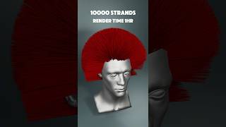 Blender hair simulation guide 3danimation blendertutorial blender 3dart [upl. by Odarnoc344]