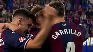 Corpas Debute Goals Today  Eibar Vs Cadiz 10All Goals Results amp Extended Highlights 2024 [upl. by Galina]