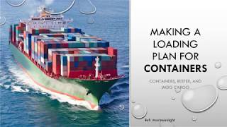 Making a loading plan for Containers  Considerations to borne [upl. by Lucilia3]