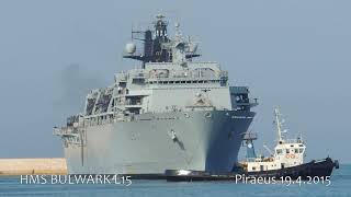 HMS BULWARK L15  Piraeus  Greece [upl. by Atselec806]