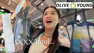 SHOPPING in OLIVE YOUNG KOREA 🇰🇷 big sale at oliveyoung Autumn makeupskincare haul跟著路人買 🛒 韓國歐膩好會買 [upl. by Olive]