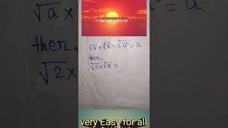 Root multiplication ytshorts youtubeshorts maths shorts shortvideo short [upl. by Kelsey]