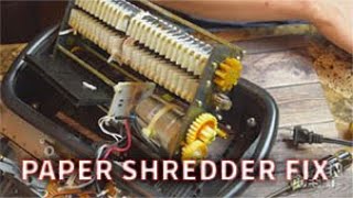 IS IT JUNK Paper Shredder Disassembly and Repair [upl. by Averat]