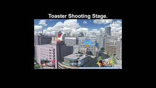 SSBU Toaster Shooting Stage Custom Stage Art Part 41 shorts SSBU スマブラsp [upl. by Missie]