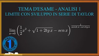 Esercizi desame svolti  ANALISI 1 limite con sviluppo in serie di Taylor Ep 8 [upl. by Peterec]