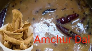 Amchur Dal Recipe  amchurdal Dal With Kokam Madhumita daily vlog [upl. by Eneirda536]