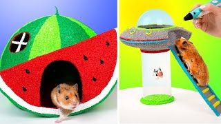 3D Pen Hamster Crafts  2 DIY Ideas For Your Pet [upl. by Aicnarf754]