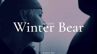 BTS  V  Winter Bear English Lyric Video [upl. by Enelehcim775]