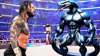 ☀️WWE 2k23  Roman Reigns vs King Snake  WWE2K April 3 2024 [upl. by Dez897]