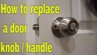 How to Replace a Doorknob  At Home Tips  HGTV [upl. by Holden]