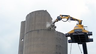 Selective Demolition 80ft Silo [upl. by Abbotson489]