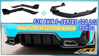 Autunikcom  2023 BMW M340I G20 Rear Bumper Side Aprons Splitter Bodykits [upl. by Brigitta]