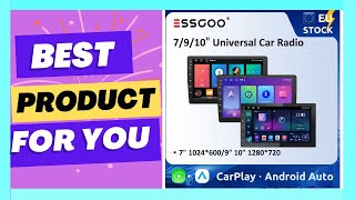 ESSGOO 7 9 10quot Car Radio Android Auto Carplay [upl. by Annal]