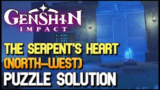 Genshin Impact  The Serpents Heart NorthWest Puzzle Solution [upl. by Ronoh]