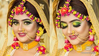 Holud Bridal Makeup Tutorial  Nadia’s Makeover [upl. by Nivart]