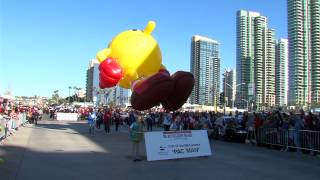 More than 100000 attend San Diego Big Bay Balloon Parade along Harbor Drive [upl. by Ceporah732]