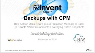 AWS reInvent 2016 Aptean amp AWS Marketplace storage solutions for production environments STG217 [upl. by Allin565]