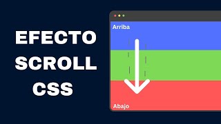 Efecto Scroll Definitivo con CSS y HTML [upl. by Yren]