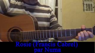 Rosie Francis Cabrel cover guitare voix 1989 [upl. by Irrol]