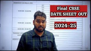 CBSE Date Sheet 2025 OUT 🚨 Official NOTICE CBSE Latest News  Class 10 and 12th Board DATESHEET OUT [upl. by Mcconnell976]