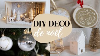 DIY de noël  4 objets déco à fabriquer facilement [upl. by Aneem]