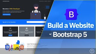 Bootstrap 5 Crash Course  Website Build amp Deploy [upl. by Zedekiah]