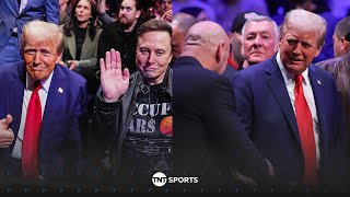 🇺🇸 Presidentelect Donald Trump arrives at Madison Square Garden alongside Elon Musk UFC309 😮‍💨 [upl. by Calla35]