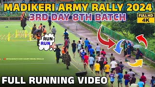 MADIKERI AGNIVEER ARMY RALLY  SECOND DAY BATCH 08  Army Rally 2024 [upl. by Ativet]