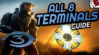 All TERMINAL Locations  Halo 3 Masterchief collection  No Stone Unturned Achievement Guide [upl. by Cheney]