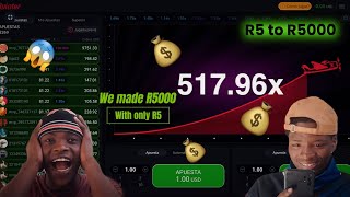 How we made R5000 with only R5 on Aviator😱💵 [upl. by Uriah]