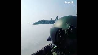 IAF SEPECAT Jaguar fighter jets Cockpit view during a formation indianairforce jaguar shorts [upl. by Utley474]