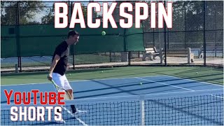 How to create Backspin on the Volley  YouTube Shorts [upl. by Eillor564]