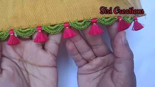 Saree Kuchu 81ಸೀರೆ ಕುಚ್ಚು  simple Saree kuchu tutorial for beginners  Perfect arch for beginners [upl. by Anawit73]