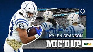 Tight End Kylen Granson Micd Up Week 10 vs Raiders [upl. by Nitsyrk918]