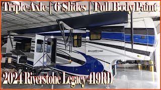 Raised Rear Den 2024 Riverstone 419RD Luxury Fifth Wheel by Forestriver RVs at Couchs RV Nation [upl. by Elyrad827]