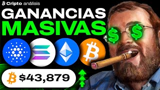 🤑40 EN UNA SEMANA  Noticias Criptomonedas HOY  BITCOIN ETHEREUM  CARDANO  SOLANA  ORDINALS [upl. by Enailuj]