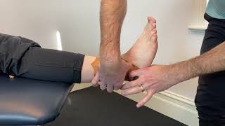 Lateral Ankle Sprain Taping  Heel Lock [upl. by Kalagher172]