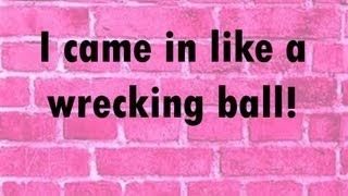 Miley Cyrus  Wrecking Ball Lyrics [upl. by Cly]