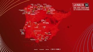 VUELTA 2024  Découvrez le parcours complet du Tour dEspagne [upl. by Nathalia670]